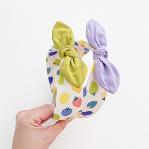 Girl Hairband Bunny Strawberry Wide (GHB9447)